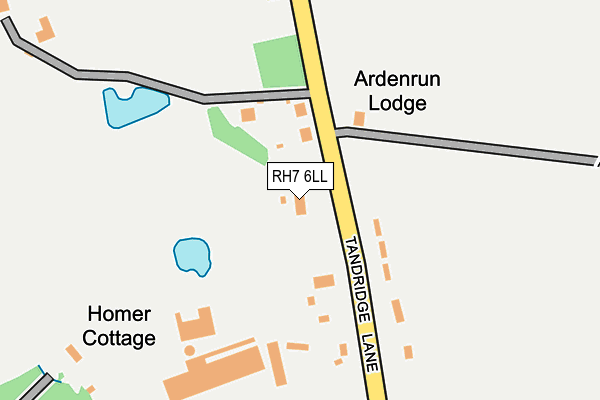 RH7 6LL map - OS OpenMap – Local (Ordnance Survey)