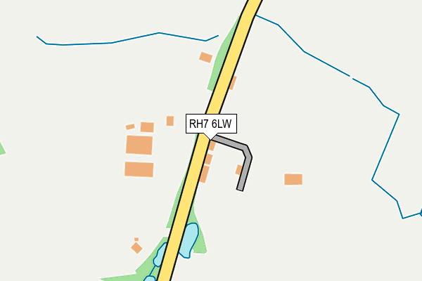 RH7 6LW map - OS OpenMap – Local (Ordnance Survey)