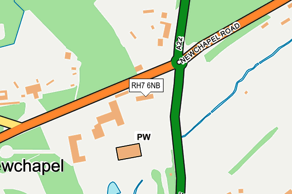 RH7 6NB map - OS OpenMap – Local (Ordnance Survey)