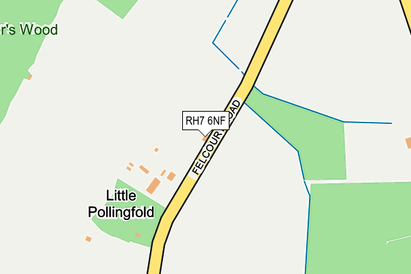 RH7 6NF map - OS OpenMap – Local (Ordnance Survey)