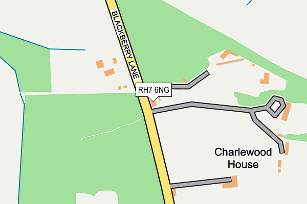 RH7 6NG map - OS OpenMap – Local (Ordnance Survey)