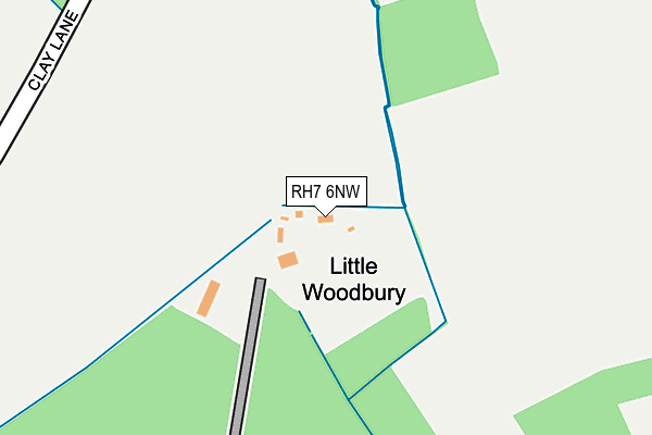 RH7 6NW map - OS OpenMap – Local (Ordnance Survey)