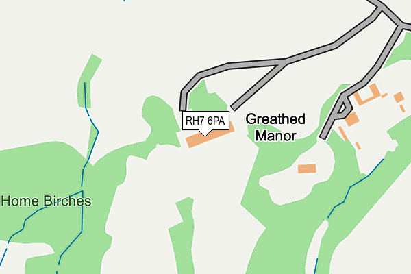 RH7 6PA map - OS OpenMap – Local (Ordnance Survey)