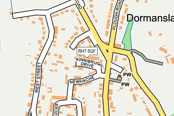 RH7 6QF map - OS OpenMap – Local (Ordnance Survey)