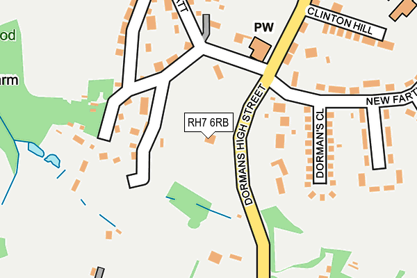 RH7 6RB map - OS OpenMap – Local (Ordnance Survey)