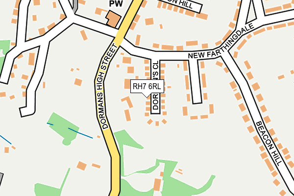 RH7 6RL map - OS OpenMap – Local (Ordnance Survey)