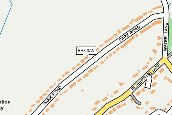 RH8 0AN map - OS OpenMap – Local (Ordnance Survey)