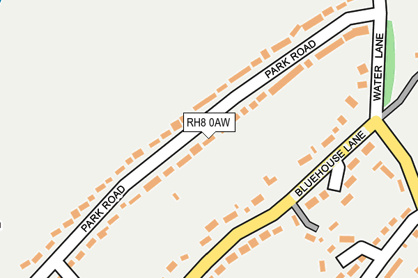 RH8 0AW map - OS OpenMap – Local (Ordnance Survey)