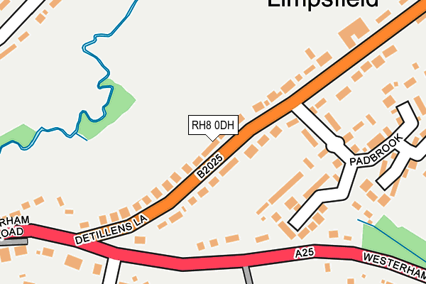 RH8 0DH map - OS OpenMap – Local (Ordnance Survey)