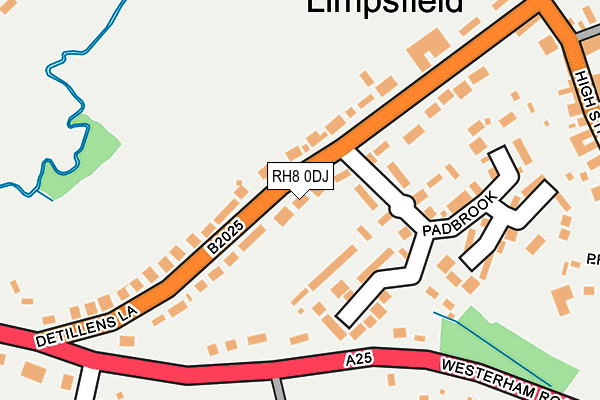 RH8 0DJ map - OS OpenMap – Local (Ordnance Survey)