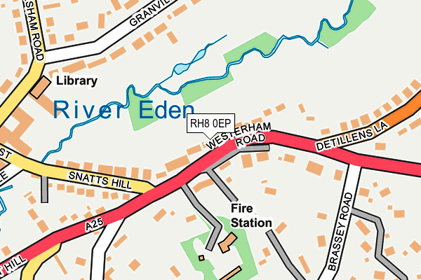 RH8 0EP map - OS OpenMap – Local (Ordnance Survey)