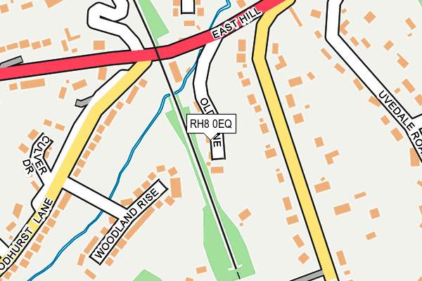 RH8 0EQ map - OS OpenMap – Local (Ordnance Survey)