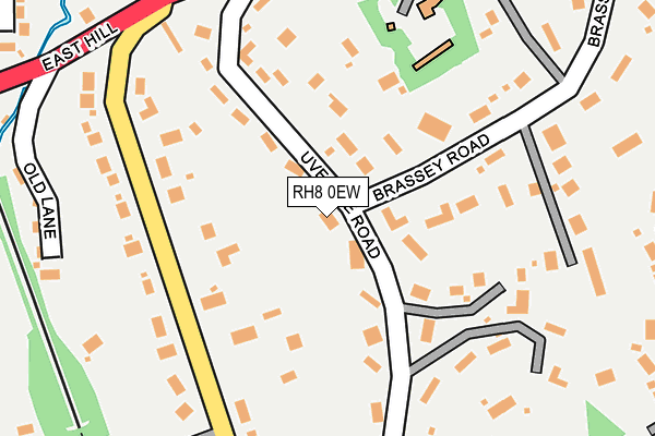 RH8 0EW map - OS OpenMap – Local (Ordnance Survey)