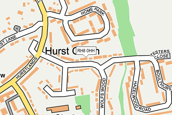 RH8 0HH map - OS OpenMap – Local (Ordnance Survey)