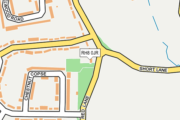 RH8 0JR map - OS OpenMap – Local (Ordnance Survey)