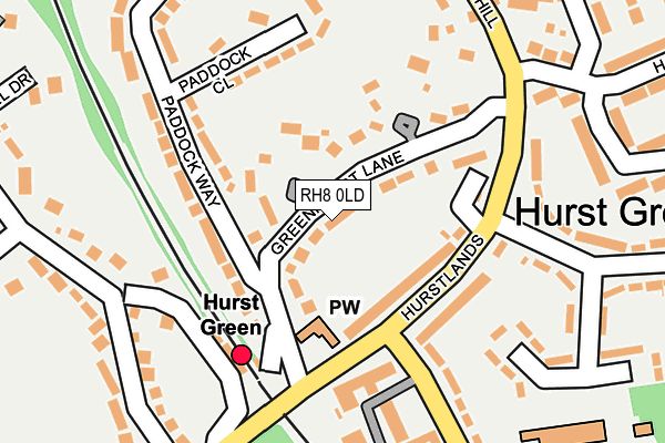 RH8 0LD map - OS OpenMap – Local (Ordnance Survey)