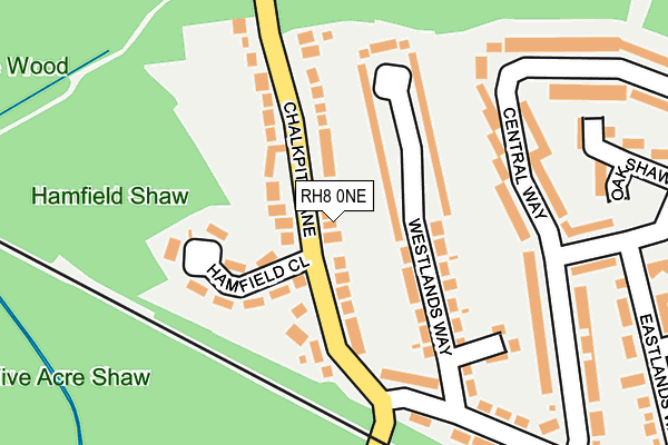 RH8 0NE map - OS OpenMap – Local (Ordnance Survey)