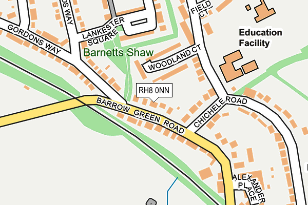 RH8 0NN map - OS OpenMap – Local (Ordnance Survey)