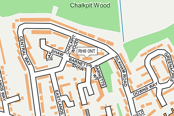 RH8 0NT map - OS OpenMap – Local (Ordnance Survey)