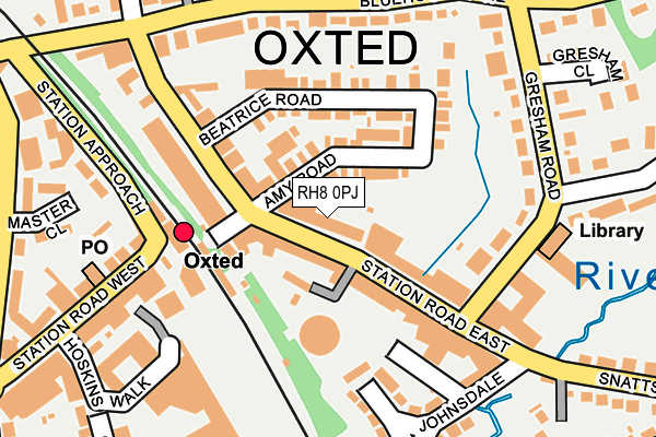 RH8 0PJ map - OS OpenMap – Local (Ordnance Survey)