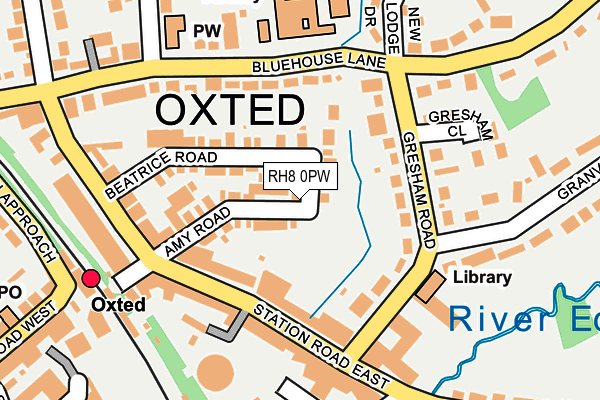 RH8 0PW map - OS OpenMap – Local (Ordnance Survey)