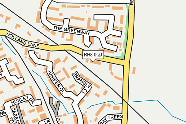 RH8 0QJ map - OS OpenMap – Local (Ordnance Survey)