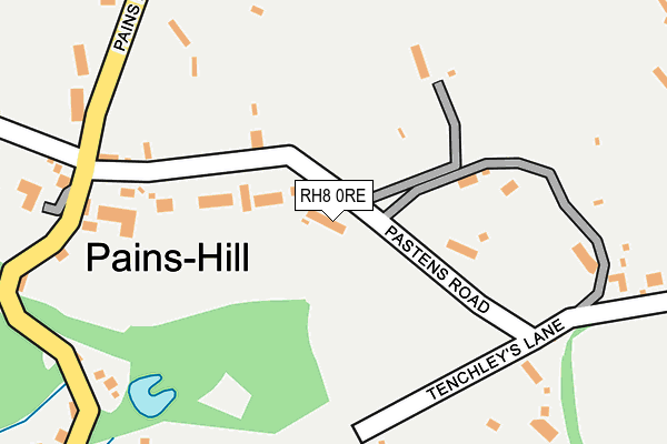 RH8 0RE map - OS OpenMap – Local (Ordnance Survey)