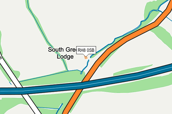 RH8 0SB map - OS OpenMap – Local (Ordnance Survey)