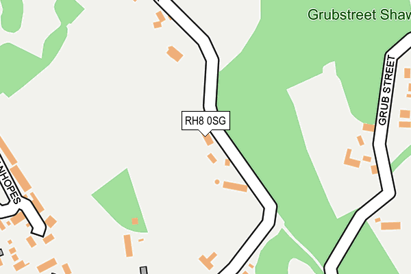 RH8 0SG map - OS OpenMap – Local (Ordnance Survey)