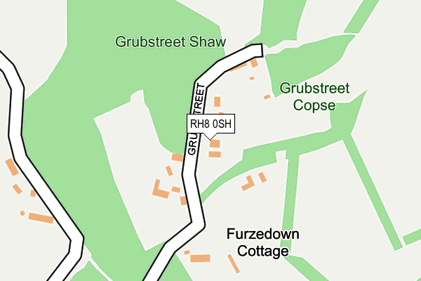 RH8 0SH map - OS OpenMap – Local (Ordnance Survey)