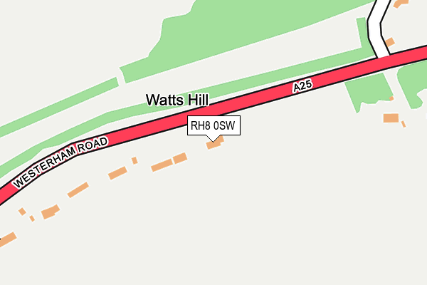 RH8 0SW map - OS OpenMap – Local (Ordnance Survey)
