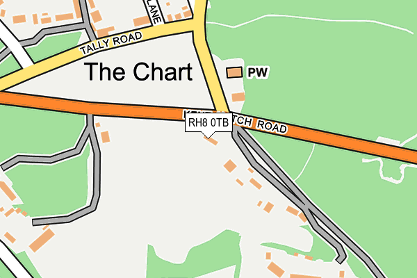 RH8 0TB map - OS OpenMap – Local (Ordnance Survey)