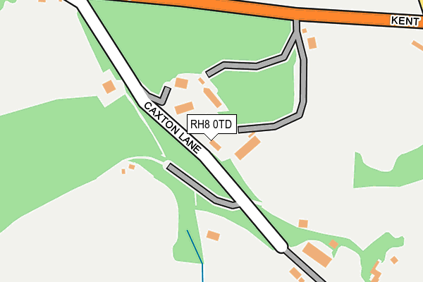 RH8 0TD map - OS OpenMap – Local (Ordnance Survey)