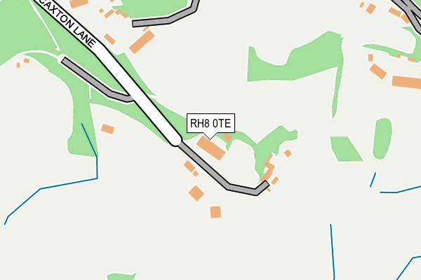 RH8 0TE map - OS OpenMap – Local (Ordnance Survey)