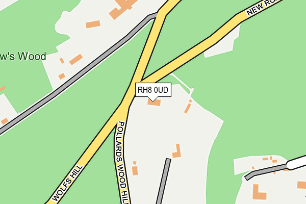 RH8 0UD map - OS OpenMap – Local (Ordnance Survey)