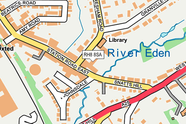 RH8 8SA map - OS OpenMap – Local (Ordnance Survey)