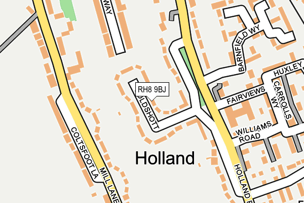 RH8 9BJ map - OS OpenMap – Local (Ordnance Survey)