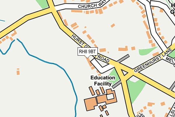 RH8 9BT map - OS OpenMap – Local (Ordnance Survey)