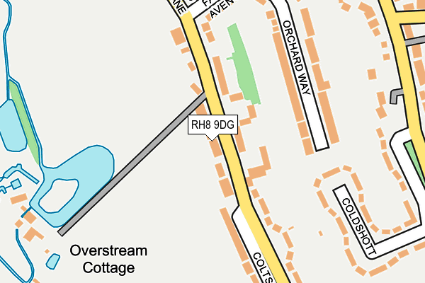 RH8 9DG map - OS OpenMap – Local (Ordnance Survey)