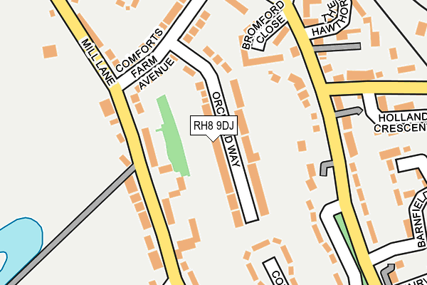RH8 9DJ map - OS OpenMap – Local (Ordnance Survey)