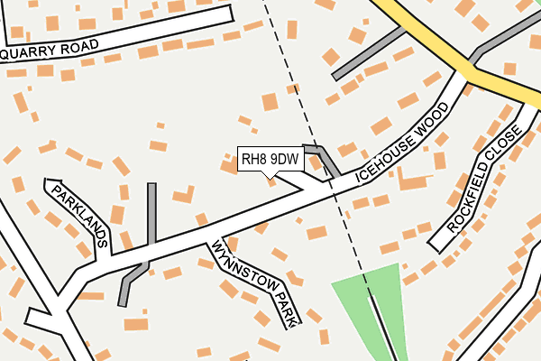 RH8 9DW map - OS OpenMap – Local (Ordnance Survey)