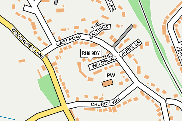 RH8 9DY map - OS OpenMap – Local (Ordnance Survey)