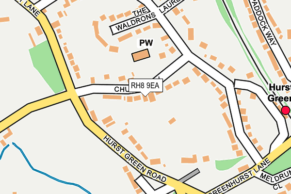 RH8 9EA map - OS OpenMap – Local (Ordnance Survey)