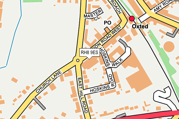 RH8 9ES map - OS OpenMap – Local (Ordnance Survey)