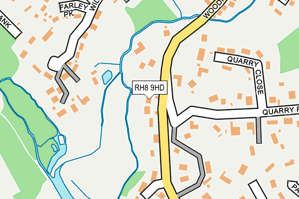 RH8 9HD map - OS OpenMap – Local (Ordnance Survey)