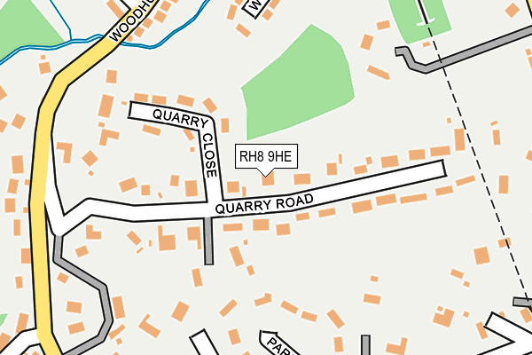RH8 9HE map - OS OpenMap – Local (Ordnance Survey)
