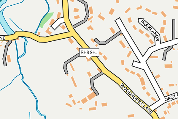 RH8 9HJ map - OS OpenMap – Local (Ordnance Survey)