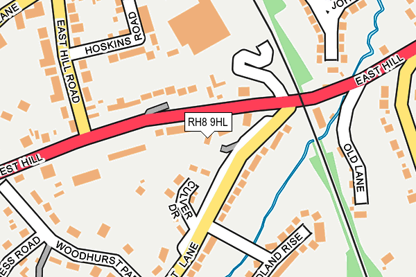RH8 9HL map - OS OpenMap – Local (Ordnance Survey)