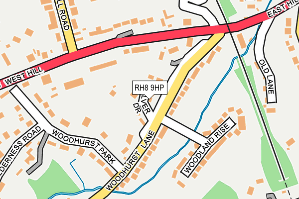 RH8 9HP map - OS OpenMap – Local (Ordnance Survey)