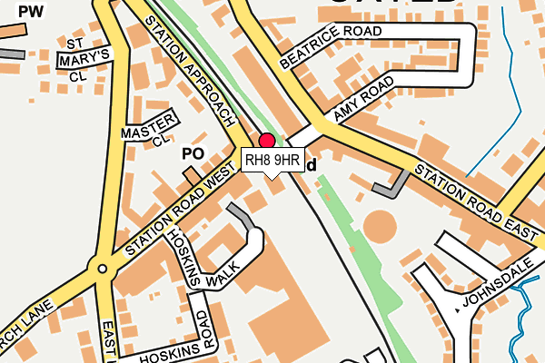 RH8 9HR map - OS OpenMap – Local (Ordnance Survey)